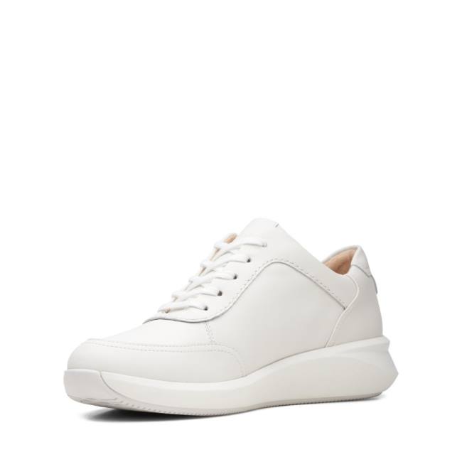 Women's Clarks Un Rio Mix Sneakers White | CLK753PQD