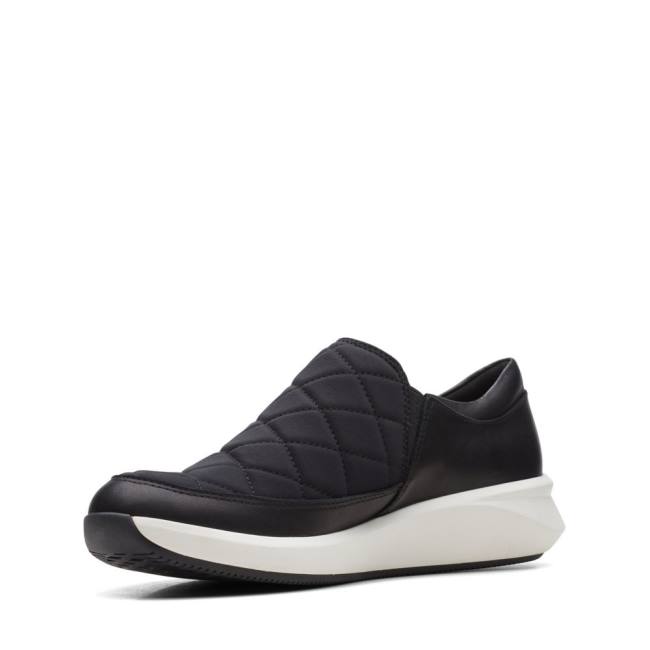 Women's Clarks Un Rio Spark Sneakers Black | CLK632OSX