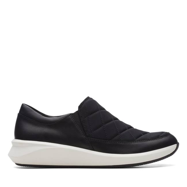 Women\'s Clarks Un Rio Spark Sneakers Black | CLK632OSX