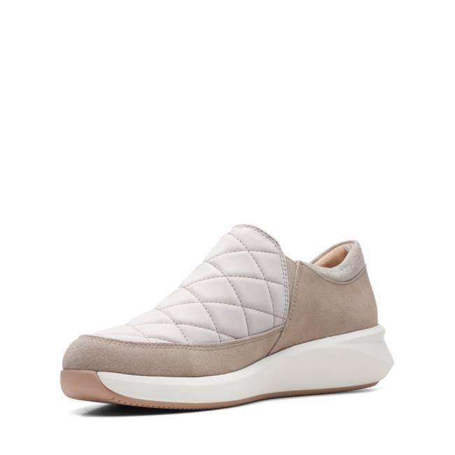 Women's Clarks Un Rio Spark Sneakers White | CLK903LMZ