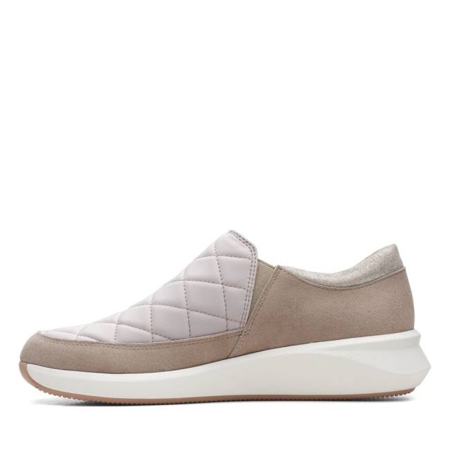 Women's Clarks Un Rio Spark Sneakers White | CLK903LMZ