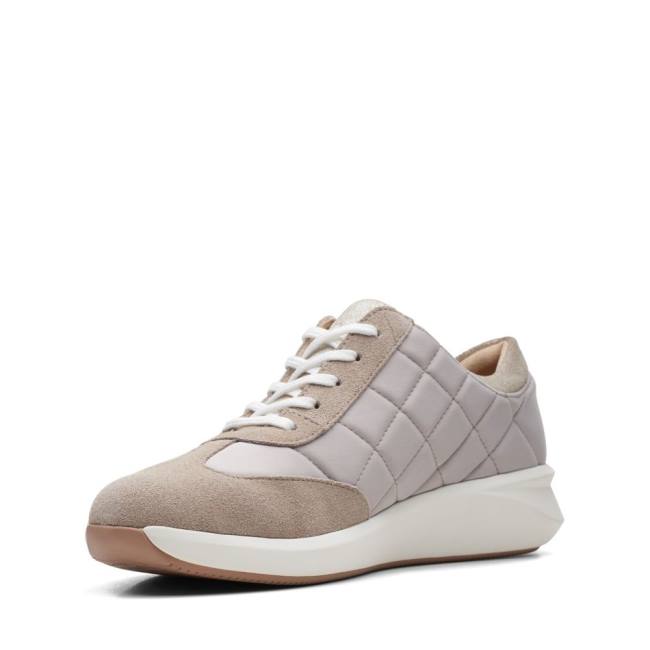 Women's Clarks Un Rio Stitch Sneakers Beige | CLK487HEK