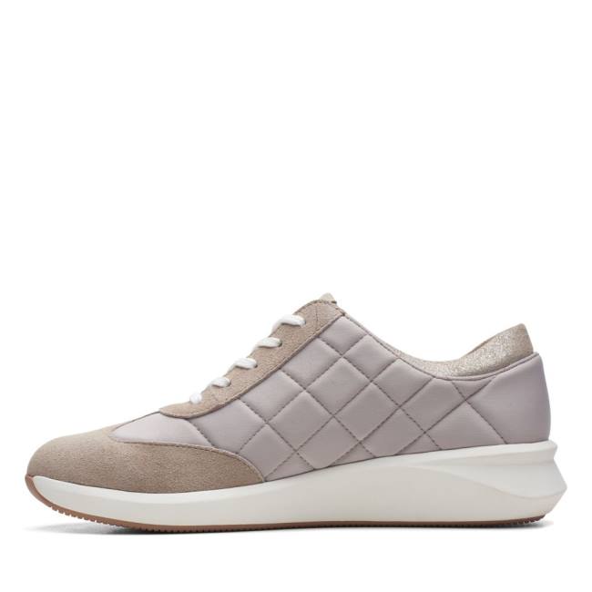 Women's Clarks Un Rio Stitch Sneakers Beige | CLK487HEK