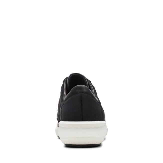 Women's Clarks Un Rio Stitch Sneakers Black | CLK678WGZ