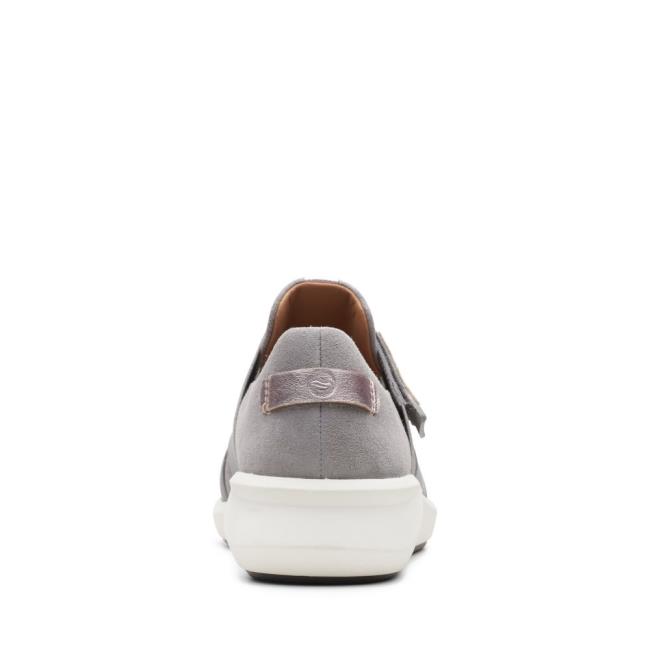 Women's Clarks Un Rio Strap Sneakers Light Grey | CLK649CYH