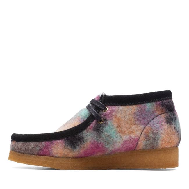 Women's Clarks Wallabee Casual Boots Black | CLK863ZGP