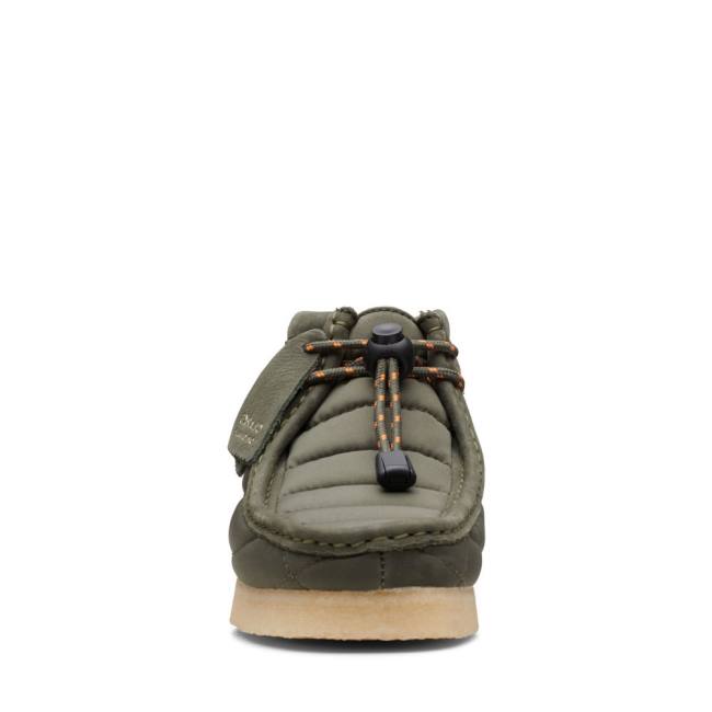 Women's Clarks Wallabee Casual Boots Olive | CLK074FVM