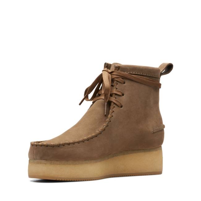 Women's Clarks Wallabee Craft Casual Boots Light Brown | CLK054UBQ