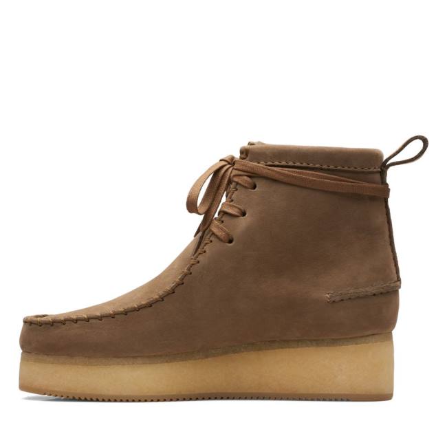 Women's Clarks Wallabee Craft Casual Boots Light Brown | CLK054UBQ